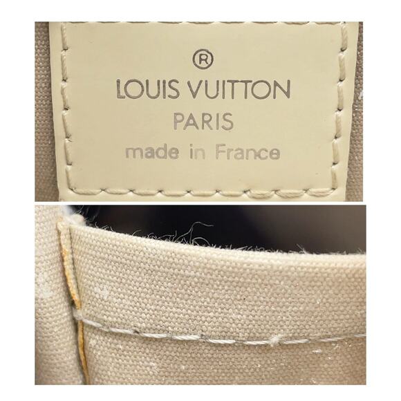 Authentic Louis Vuitton Epi Ivory Bowling Montaigne GM M5931J Handbag - Picture 15 of 16